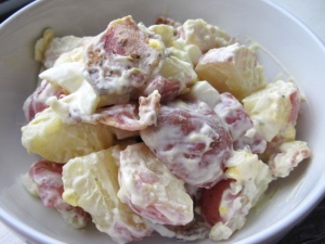 Creamy Potato Salad with Bacon